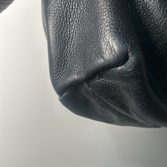 MICHAEL KORS SATCHEL HOBO SHOULDER BAG IN BLACK LEATHER - Picture 11 of 16